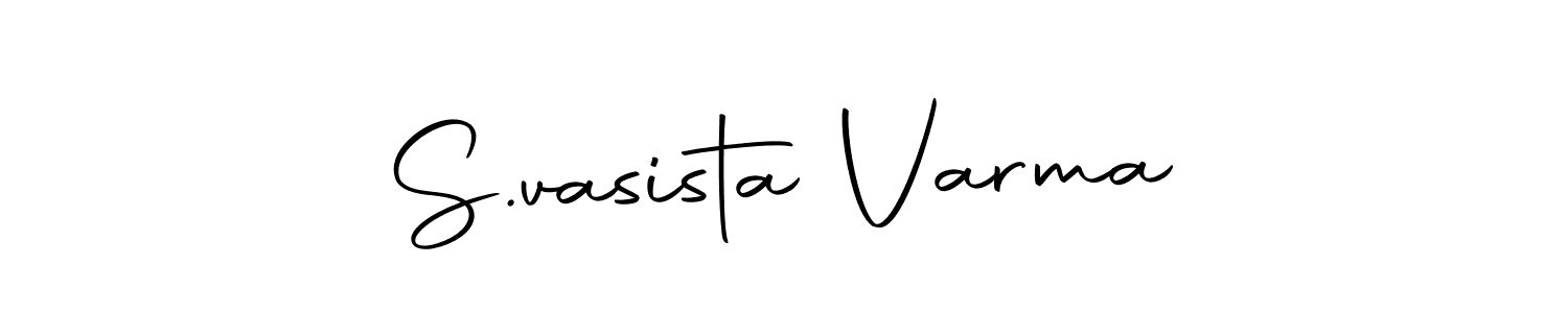 You can use this online signature creator to create a handwritten signature for the name S.vasista Varma. This is the best online autograph maker. S.vasista Varma signature style 10 images and pictures png