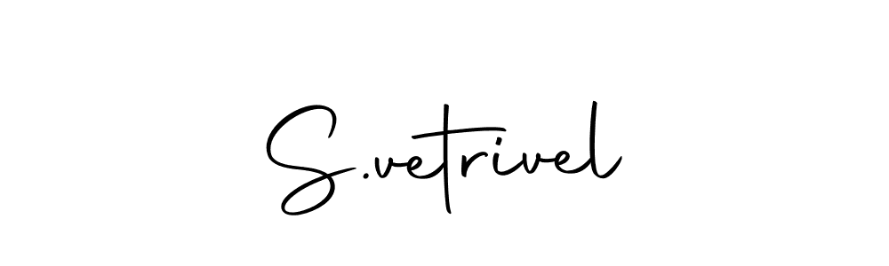 Make a beautiful signature design for name S.vetrivel. With this signature (Autography-DOLnW) style, you can create a handwritten signature for free. S.vetrivel signature style 10 images and pictures png