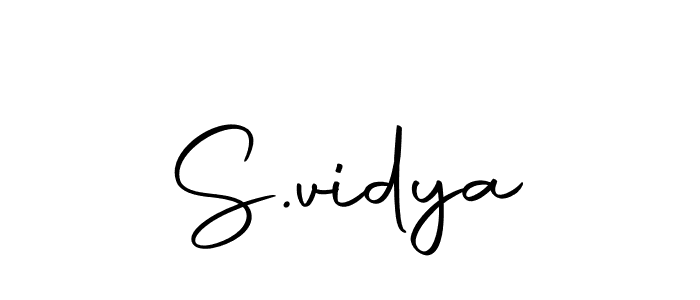 You should practise on your own different ways (Autography-DOLnW) to write your name (S.vidya) in signature. don't let someone else do it for you. S.vidya signature style 10 images and pictures png