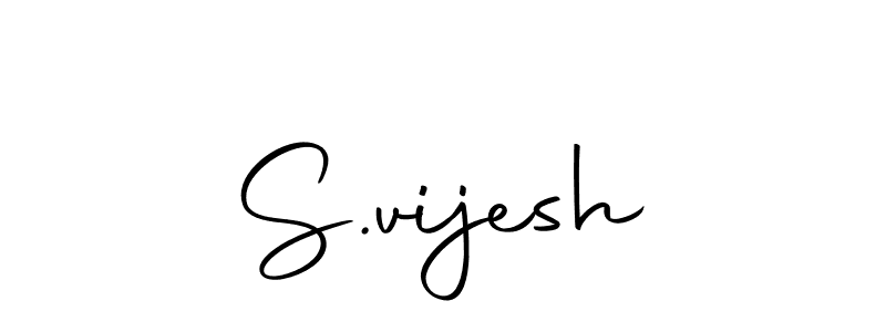 You can use this online signature creator to create a handwritten signature for the name S.vijesh. This is the best online autograph maker. S.vijesh signature style 10 images and pictures png