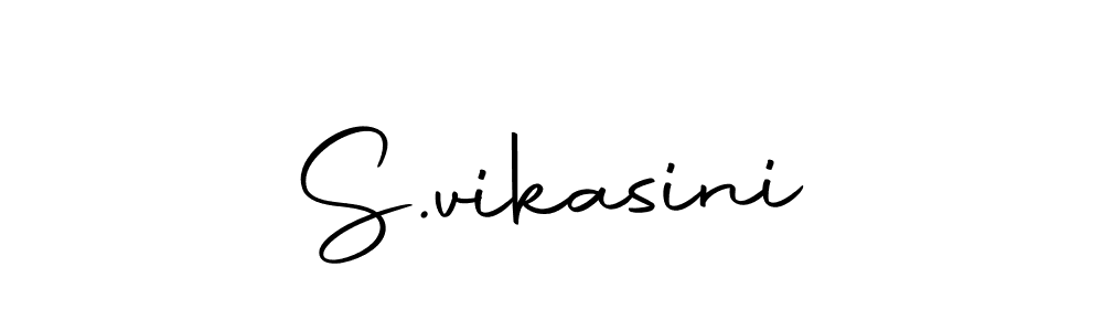 Use a signature maker to create a handwritten signature online. With this signature software, you can design (Autography-DOLnW) your own signature for name S.vikasini. S.vikasini signature style 10 images and pictures png