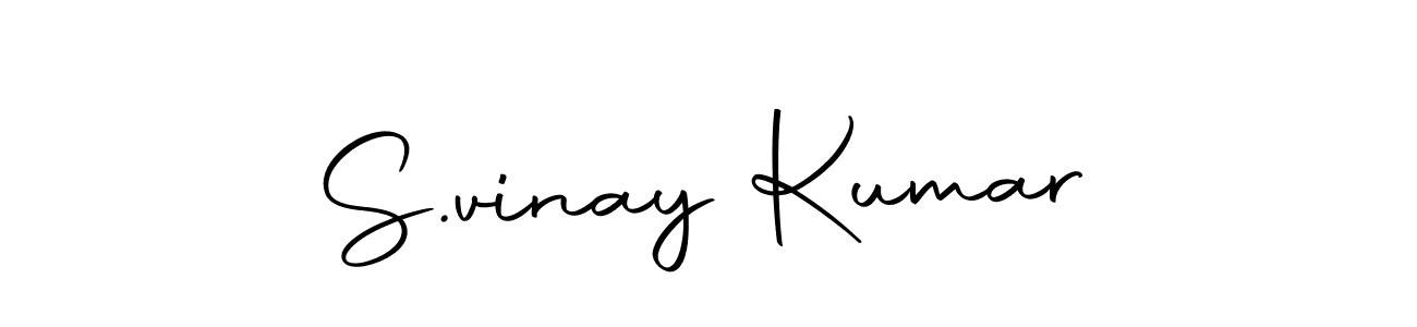 Create a beautiful signature design for name S.vinay Kumar. With this signature (Autography-DOLnW) fonts, you can make a handwritten signature for free. S.vinay Kumar signature style 10 images and pictures png