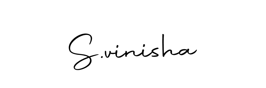 The best way (Autography-DOLnW) to make a short signature is to pick only two or three words in your name. The name S.vinisha include a total of six letters. For converting this name. S.vinisha signature style 10 images and pictures png