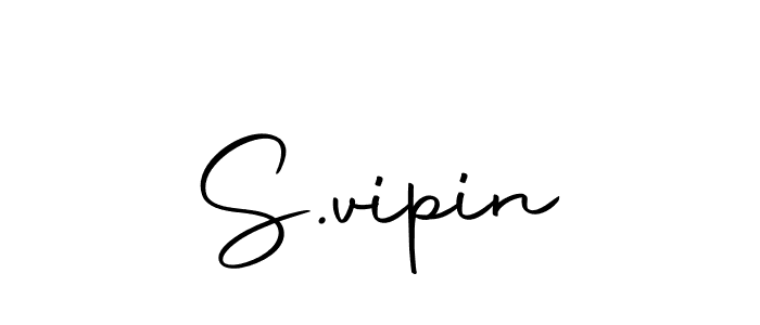 S.vipin stylish signature style. Best Handwritten Sign (Autography-DOLnW) for my name. Handwritten Signature Collection Ideas for my name S.vipin. S.vipin signature style 10 images and pictures png