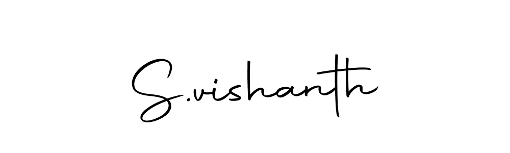 Make a beautiful signature design for name S.vishanth. Use this online signature maker to create a handwritten signature for free. S.vishanth signature style 10 images and pictures png