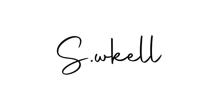 Create a beautiful signature design for name S.wkell. With this signature (Autography-DOLnW) fonts, you can make a handwritten signature for free. S.wkell signature style 10 images and pictures png