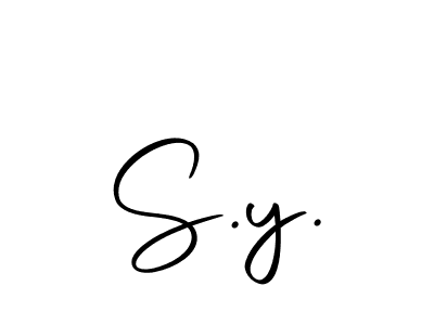 How to make S.y. name signature. Use Autography-DOLnW style for creating short signs online. This is the latest handwritten sign. S.y. signature style 10 images and pictures png