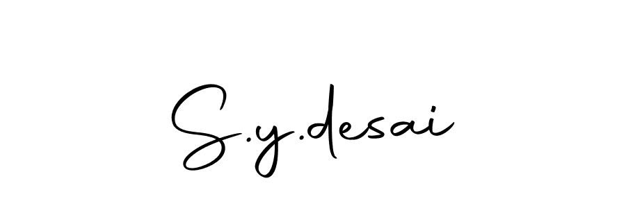Make a beautiful signature design for name S.y.desai. Use this online signature maker to create a handwritten signature for free. S.y.desai signature style 10 images and pictures png