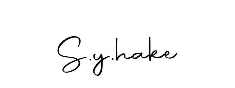 Design your own signature with our free online signature maker. With this signature software, you can create a handwritten (Autography-DOLnW) signature for name S.y.hake. S.y.hake signature style 10 images and pictures png