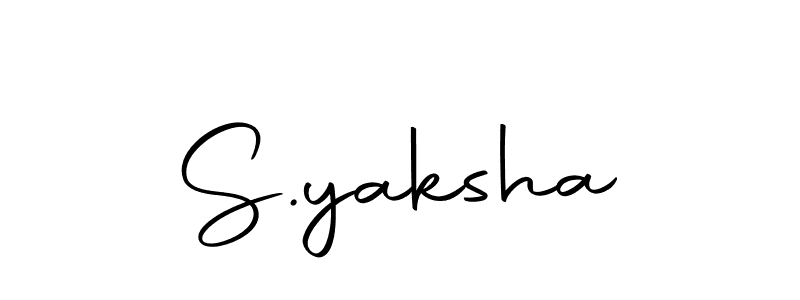 You should practise on your own different ways (Autography-DOLnW) to write your name (S.yaksha) in signature. don't let someone else do it for you. S.yaksha signature style 10 images and pictures png