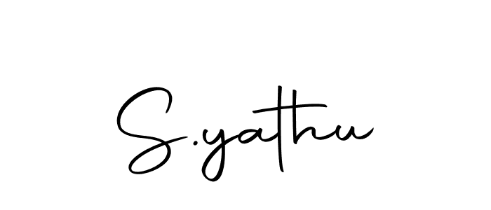 Use a signature maker to create a handwritten signature online. With this signature software, you can design (Autography-DOLnW) your own signature for name S.yathu. S.yathu signature style 10 images and pictures png