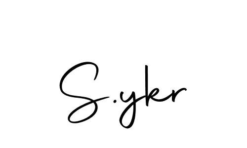 Design your own signature with our free online signature maker. With this signature software, you can create a handwritten (Autography-DOLnW) signature for name S.ykr. S.ykr signature style 10 images and pictures png