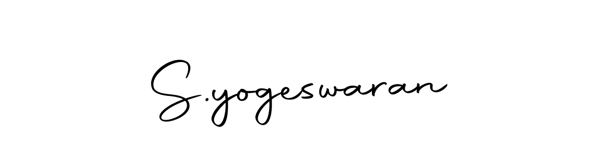 How to make S.yogeswaran name signature. Use Autography-DOLnW style for creating short signs online. This is the latest handwritten sign. S.yogeswaran signature style 10 images and pictures png