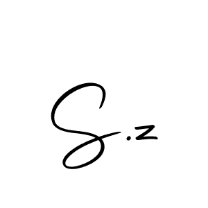 How to make S.z signature? Autography-DOLnW is a professional autograph style. Create handwritten signature for S.z name. S.z signature style 10 images and pictures png