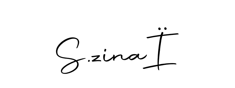 The best way (Autography-DOLnW) to make a short signature is to pick only two or three words in your name. The name S.zinaÏ include a total of six letters. For converting this name. S.zinaÏ signature style 10 images and pictures png