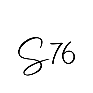 Similarly Autography-DOLnW is the best handwritten signature design. Signature creator online .You can use it as an online autograph creator for name S76. S76 signature style 10 images and pictures png