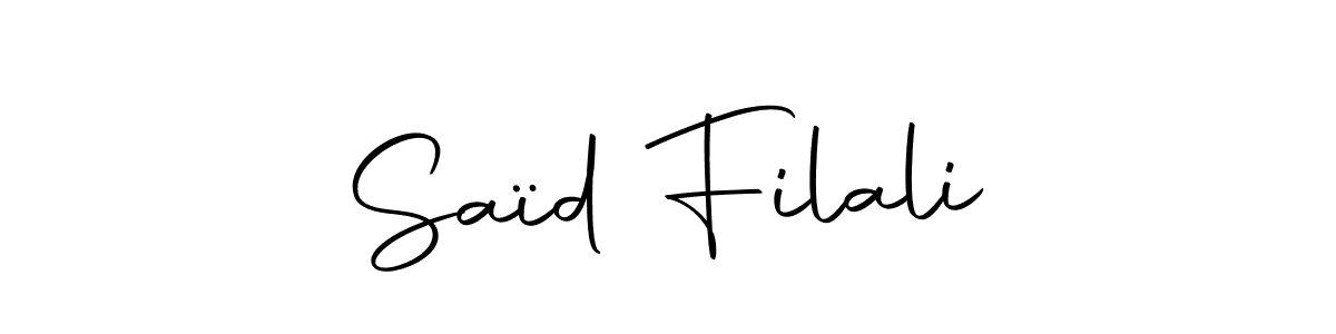 Here are the top 10 professional signature styles for the name Saïd Filali. These are the best autograph styles you can use for your name. Saïd Filali signature style 10 images and pictures png