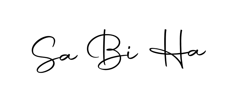 You should practise on your own different ways (Autography-DOLnW) to write your name (Sa Bi Ha) in signature. don't let someone else do it for you. Sa Bi Ha signature style 10 images and pictures png