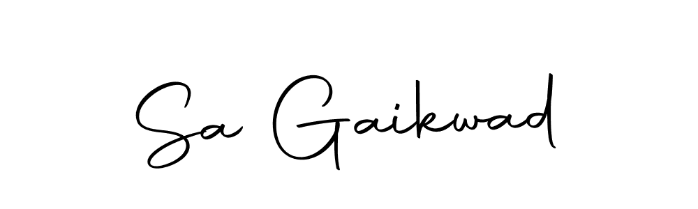 How to make Sa Gaikwad name signature. Use Autography-DOLnW style for creating short signs online. This is the latest handwritten sign. Sa Gaikwad signature style 10 images and pictures png