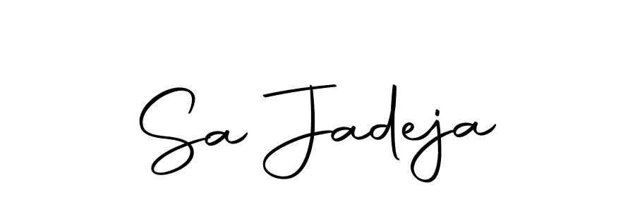 Create a beautiful signature design for name Sa Jadeja. With this signature (Autography-DOLnW) fonts, you can make a handwritten signature for free. Sa Jadeja signature style 10 images and pictures png