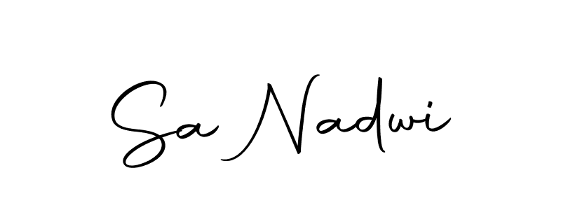 Similarly Autography-DOLnW is the best handwritten signature design. Signature creator online .You can use it as an online autograph creator for name Sa Nadwi. Sa Nadwi signature style 10 images and pictures png