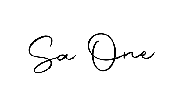 How to make Sa One signature? Autography-DOLnW is a professional autograph style. Create handwritten signature for Sa One name. Sa One signature style 10 images and pictures png
