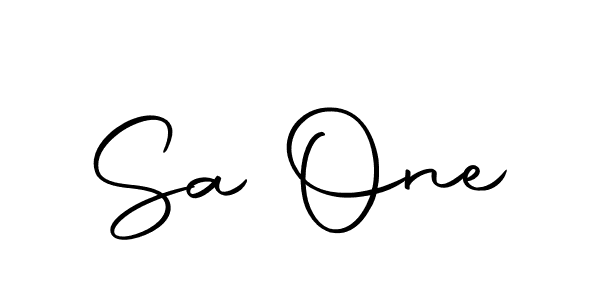 How to make Sa One signature? Autography-DOLnW is a professional autograph style. Create handwritten signature for Sa One name. Sa One signature style 10 images and pictures png