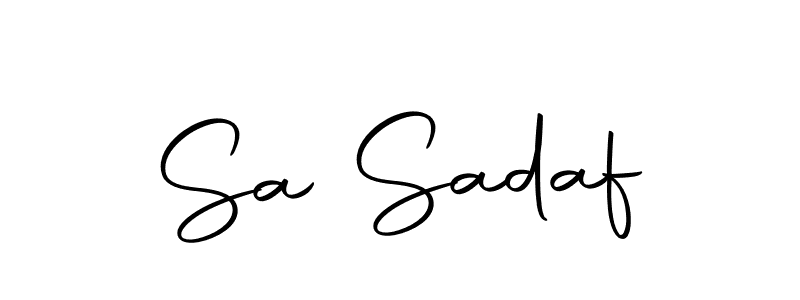 Create a beautiful signature design for name Sa Sadaf. With this signature (Autography-DOLnW) fonts, you can make a handwritten signature for free. Sa Sadaf signature style 10 images and pictures png