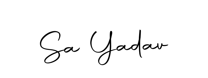 Create a beautiful signature design for name Sa Yadav. With this signature (Autography-DOLnW) fonts, you can make a handwritten signature for free. Sa Yadav signature style 10 images and pictures png
