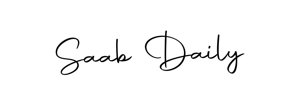 Also we have Saab Daily name is the best signature style. Create professional handwritten signature collection using Autography-DOLnW autograph style. Saab Daily signature style 10 images and pictures png