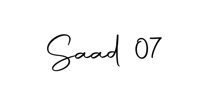 Make a short Saad 07 signature style. Manage your documents anywhere anytime using Autography-DOLnW. Create and add eSignatures, submit forms, share and send files easily. Saad 07 signature style 10 images and pictures png