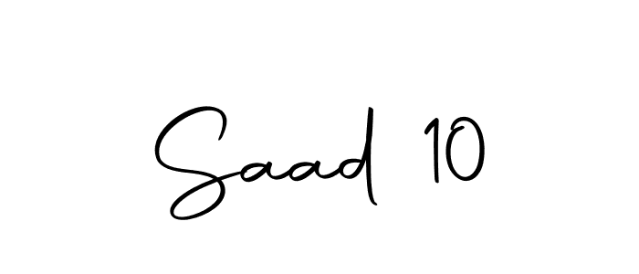 Create a beautiful signature design for name Saad 10. With this signature (Autography-DOLnW) fonts, you can make a handwritten signature for free. Saad 10 signature style 10 images and pictures png