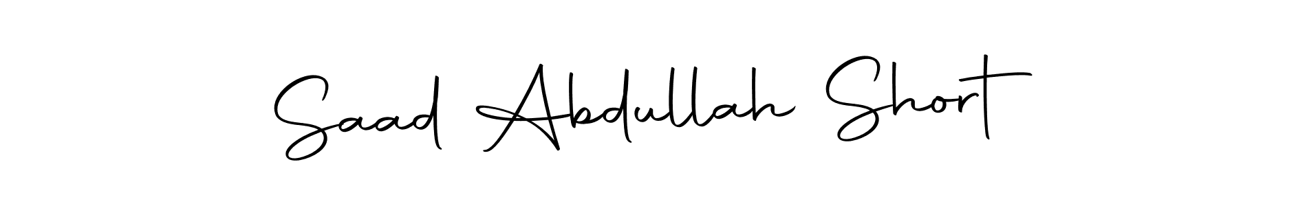 Saad Abdullah Short stylish signature style. Best Handwritten Sign (Autography-DOLnW) for my name. Handwritten Signature Collection Ideas for my name Saad Abdullah Short. Saad Abdullah Short signature style 10 images and pictures png