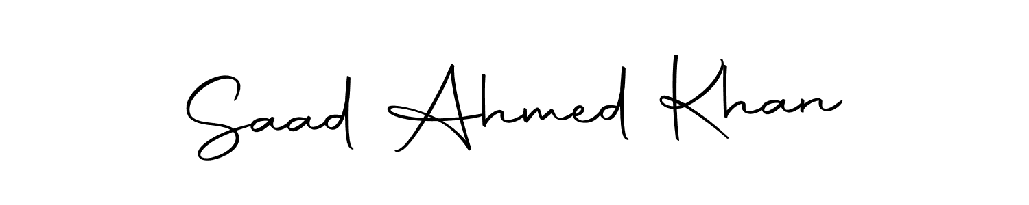 Saad Ahmed Khan stylish signature style. Best Handwritten Sign (Autography-DOLnW) for my name. Handwritten Signature Collection Ideas for my name Saad Ahmed Khan. Saad Ahmed Khan signature style 10 images and pictures png