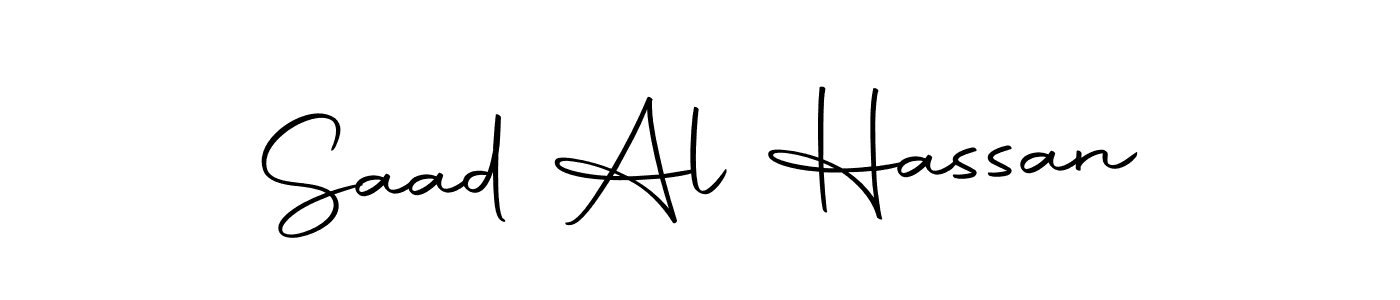 The best way (Autography-DOLnW) to make a short signature is to pick only two or three words in your name. The name Saad Al Hassan include a total of six letters. For converting this name. Saad Al Hassan signature style 10 images and pictures png