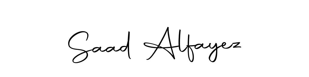 Make a beautiful signature design for name Saad Alfayez. Use this online signature maker to create a handwritten signature for free. Saad Alfayez signature style 10 images and pictures png