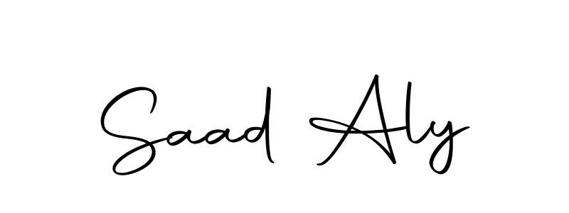 Create a beautiful signature design for name Saad Aly. With this signature (Autography-DOLnW) fonts, you can make a handwritten signature for free. Saad Aly signature style 10 images and pictures png