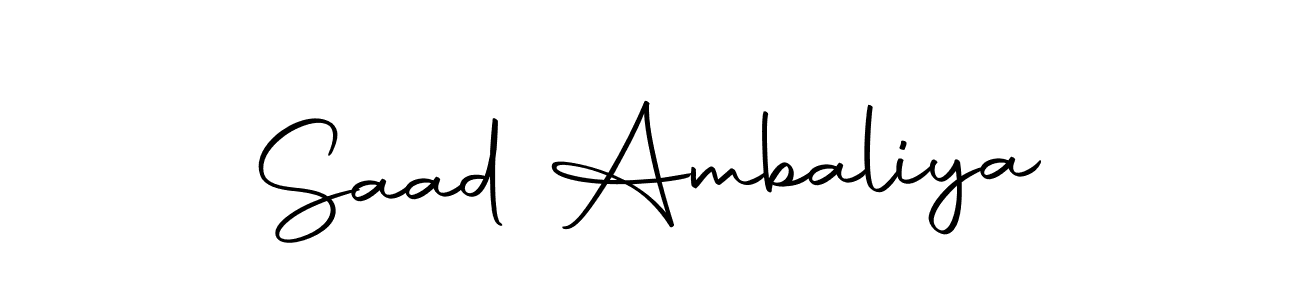 if you are searching for the best signature style for your name Saad Ambaliya. so please give up your signature search. here we have designed multiple signature styles  using Autography-DOLnW. Saad Ambaliya signature style 10 images and pictures png