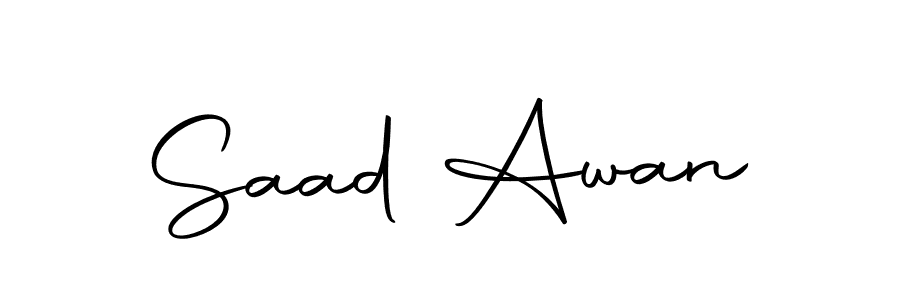 Once you've used our free online signature maker to create your best signature Autography-DOLnW style, it's time to enjoy all of the benefits that Saad Awan name signing documents. Saad Awan signature style 10 images and pictures png