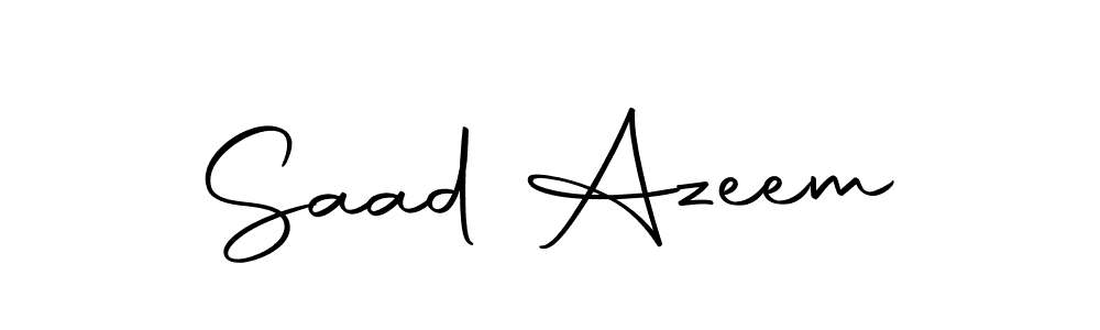 This is the best signature style for the Saad Azeem name. Also you like these signature font (Autography-DOLnW). Mix name signature. Saad Azeem signature style 10 images and pictures png