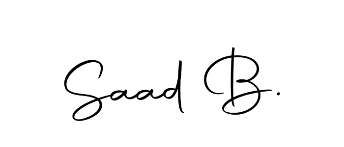 Once you've used our free online signature maker to create your best signature Autography-DOLnW style, it's time to enjoy all of the benefits that Saad B. name signing documents. Saad B. signature style 10 images and pictures png