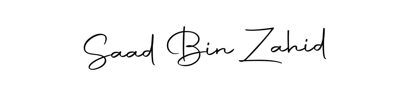 Create a beautiful signature design for name Saad Bin Zahid. With this signature (Autography-DOLnW) fonts, you can make a handwritten signature for free. Saad Bin Zahid signature style 10 images and pictures png