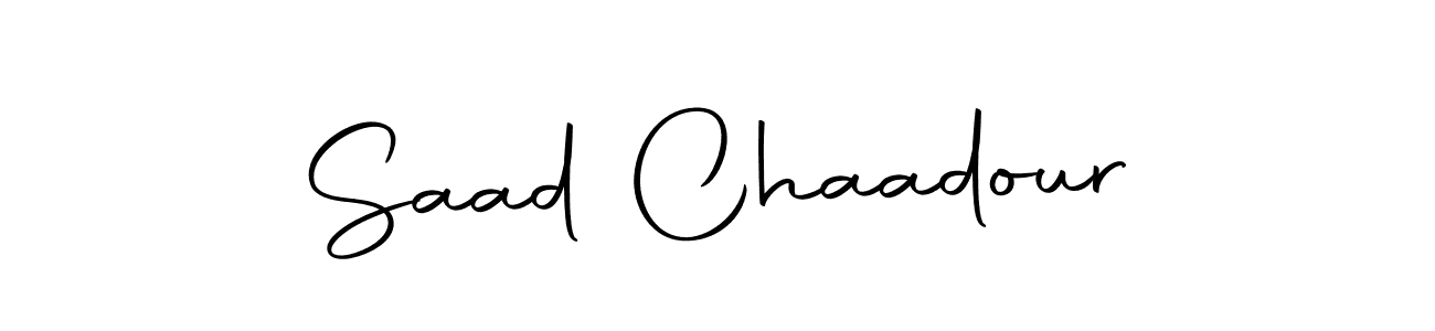 Make a beautiful signature design for name Saad Chaadour. With this signature (Autography-DOLnW) style, you can create a handwritten signature for free. Saad Chaadour signature style 10 images and pictures png