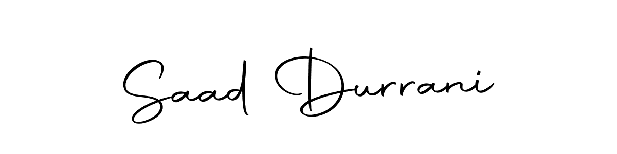 Saad Durrani stylish signature style. Best Handwritten Sign (Autography-DOLnW) for my name. Handwritten Signature Collection Ideas for my name Saad Durrani. Saad Durrani signature style 10 images and pictures png