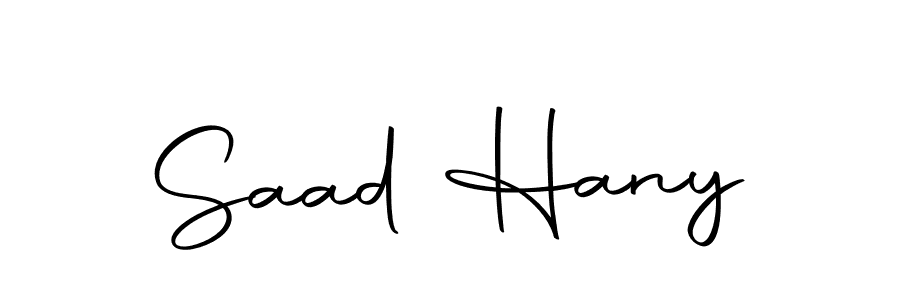 Saad Hany stylish signature style. Best Handwritten Sign (Autography-DOLnW) for my name. Handwritten Signature Collection Ideas for my name Saad Hany. Saad Hany signature style 10 images and pictures png