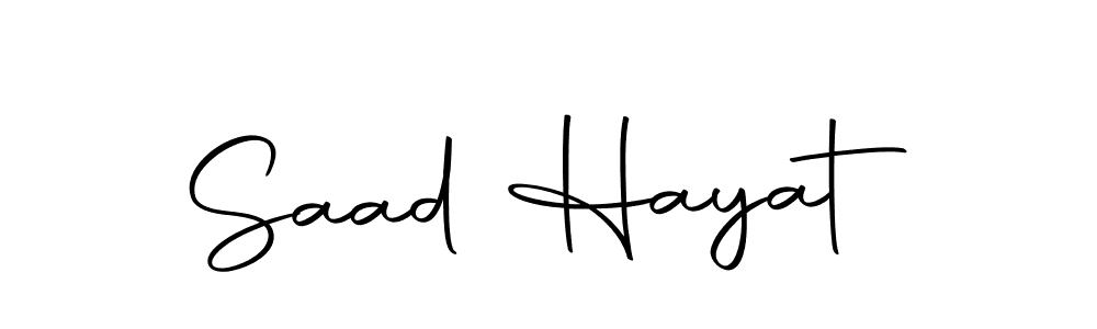 Also You can easily find your signature by using the search form. We will create Saad Hayat name handwritten signature images for you free of cost using Autography-DOLnW sign style. Saad Hayat signature style 10 images and pictures png