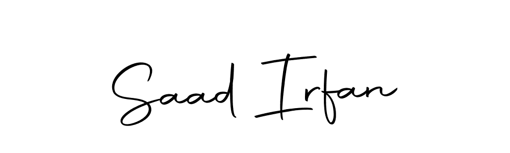 Saad Irfan stylish signature style. Best Handwritten Sign (Autography-DOLnW) for my name. Handwritten Signature Collection Ideas for my name Saad Irfan. Saad Irfan signature style 10 images and pictures png
