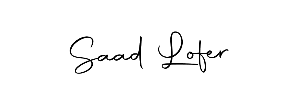 Create a beautiful signature design for name Saad Lofer. With this signature (Autography-DOLnW) fonts, you can make a handwritten signature for free. Saad Lofer signature style 10 images and pictures png