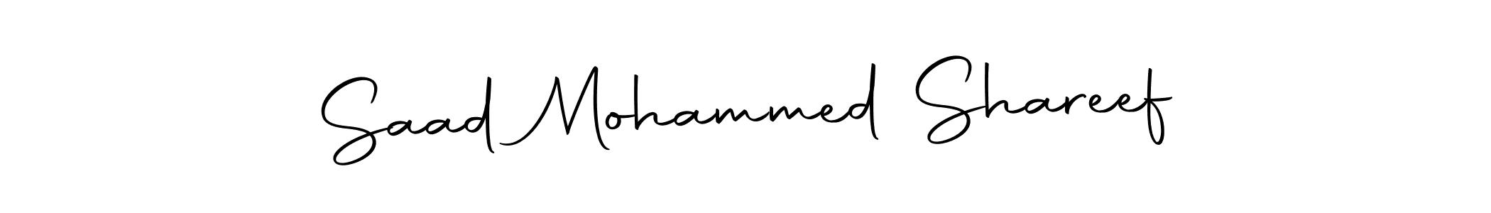 The best way (Autography-DOLnW) to make a short signature is to pick only two or three words in your name. The name Saad Mohammed Shareef include a total of six letters. For converting this name. Saad Mohammed Shareef signature style 10 images and pictures png