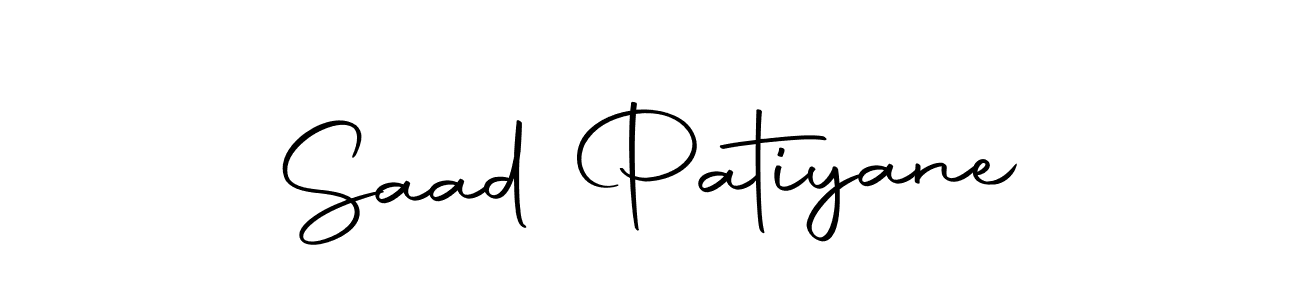 You should practise on your own different ways (Autography-DOLnW) to write your name (Saad Patiyane) in signature. don't let someone else do it for you. Saad Patiyane signature style 10 images and pictures png